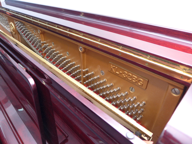 卡瓦依二手钢琴 KAWAI KL-32BG酒红色大谱架专业用琴